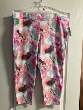 NWT Torrid watercolour print leggings size 3XL